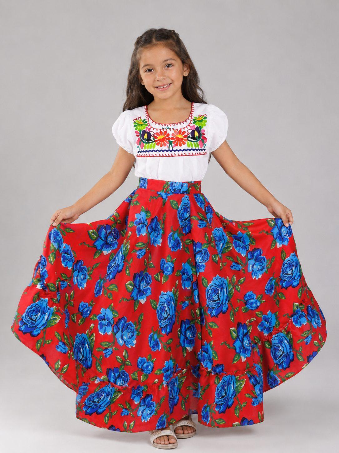FALDA FLOREADA